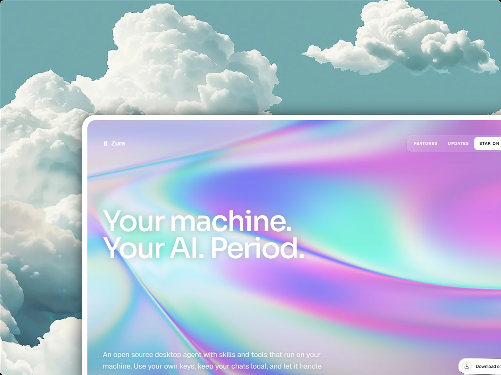 ZuraAI Website project preview